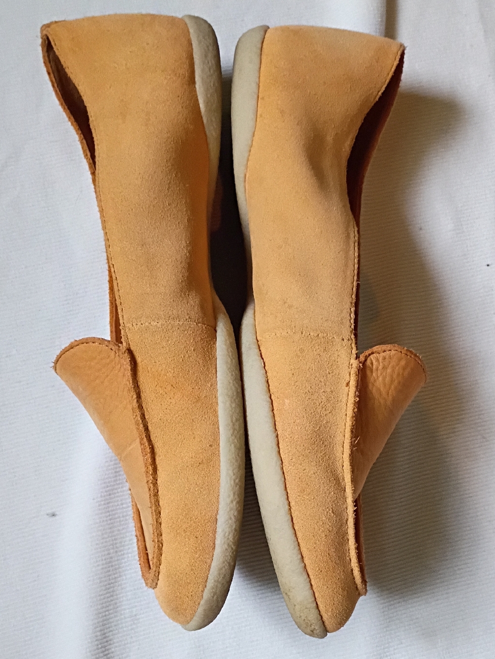 Clark's Cushion Thick Tan Suede Loafers - Picture 2 of 10